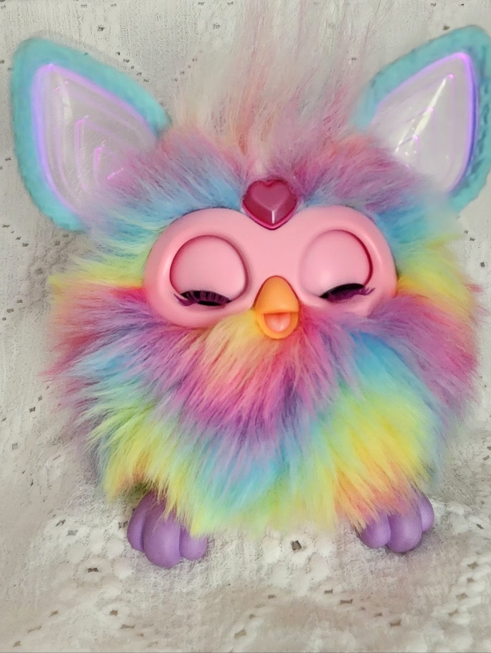 Furby 2023 Cute And Furry Adorable Interactive Tie Dye Toy - Picture 8 of 10